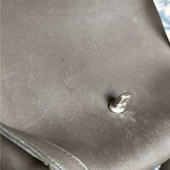 Vintage Grey Coach 9076 Companion Flap Bag - Picture 5 of 10